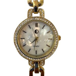 Gold Platted Dauphine Hands Analog Quartz Women's Watch